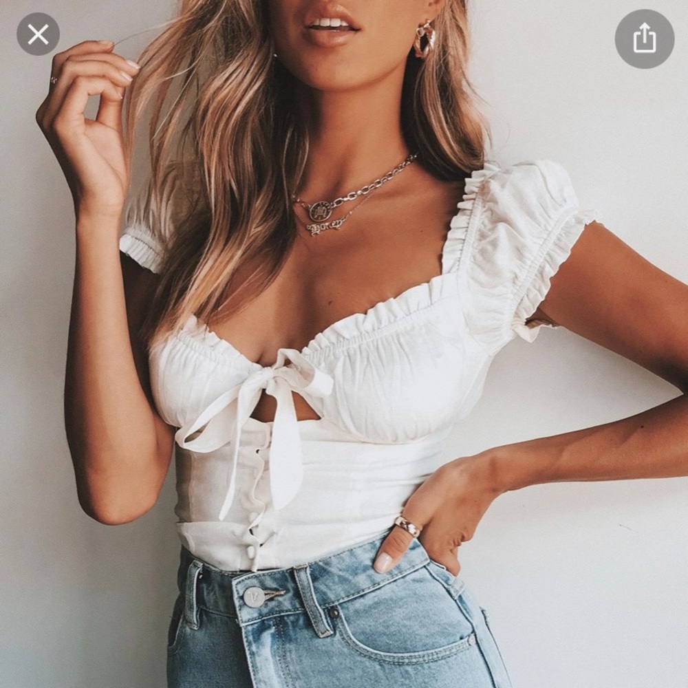 Princess Polly Elouise bustier top. Size 0.